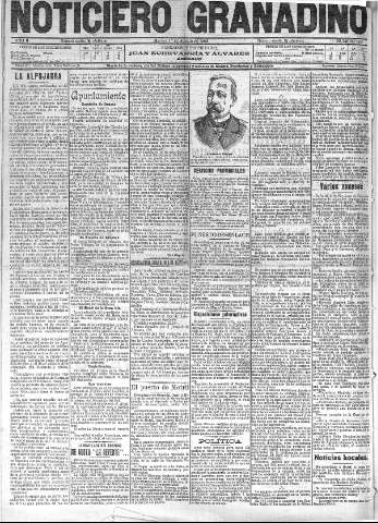 'Noticiero Granadino' - Año II Número 502  - 1905 Agosto 01