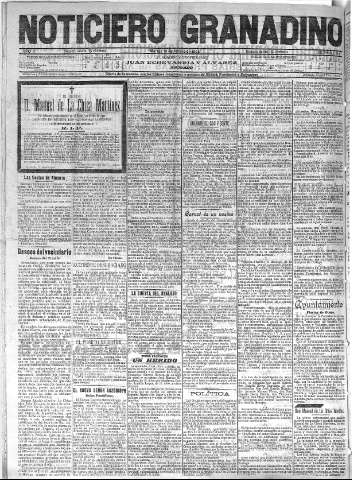 'Noticiero Granadino' - Año II Número 515  - 1905 Agosto 16