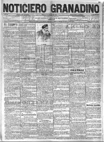 'Noticiero Granadino' - Año II Número 517  - 1905 Agosto 18