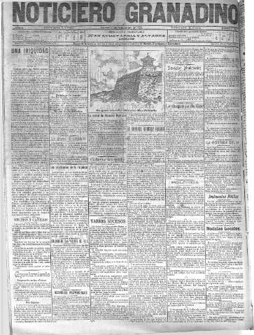 'Noticiero Granadino' - Año II Número 529  - 1905 Septiembre 01