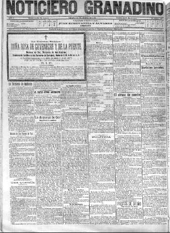'Noticiero Granadino' - Año II Número 530  - 1905 Septiembre 02