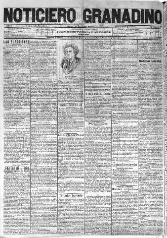 'Noticiero Granadino' - Año II Número 534  - 1905 Septiembre 07