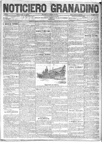 'Noticiero Granadino' - Año II Número 561  - 1905 Octubre 08