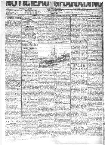 'Noticiero Granadino' - Año II Número 564  - 1905 Octubre 12