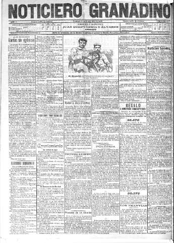'Noticiero Granadino' - Año II Número 591  - 1905 Noviembre 12
