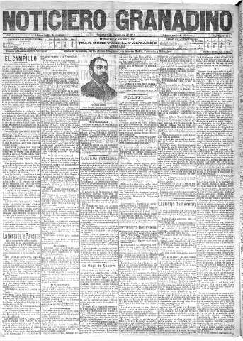 'Noticiero Granadino' - Año II Número 614  - 1905 Diciembre 09