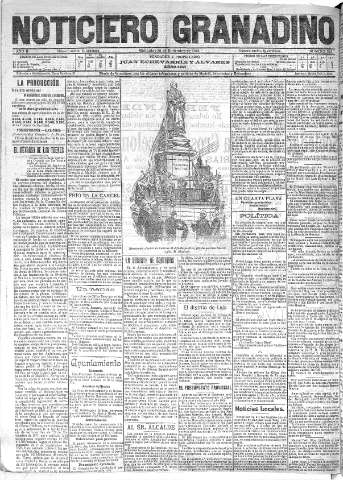 'Noticiero Granadino' - Año II Número 623  - 1905 Diciembre 20