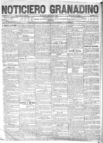 'Noticiero Granadino' - Año II Número 627  - 1905 Diciembre 24