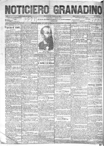 'Noticiero Granadino' - Año II Número 628  - 1905 Diciembre 26