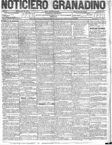 'Noticiero Granadino' - Año III Número 636  - 1906 Enero 04