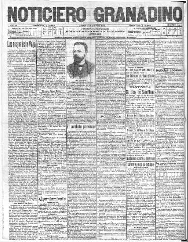 'Noticiero Granadino' - Año III Número 644  - 1906 Enero 13