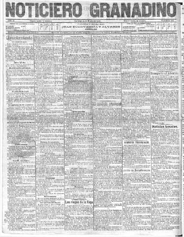 'Noticiero Granadino' - Año III Número 645  - 1906 Enero 14