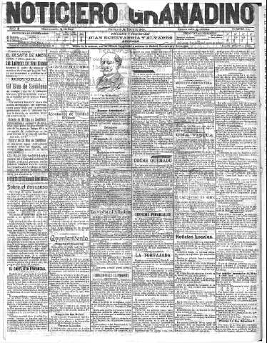 'Noticiero Granadino' - Año III Número 648  - 1906 Enero 18