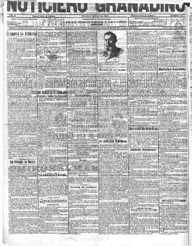 'Noticiero Granadino' - Año III Número 654  - 1906 Enero 27