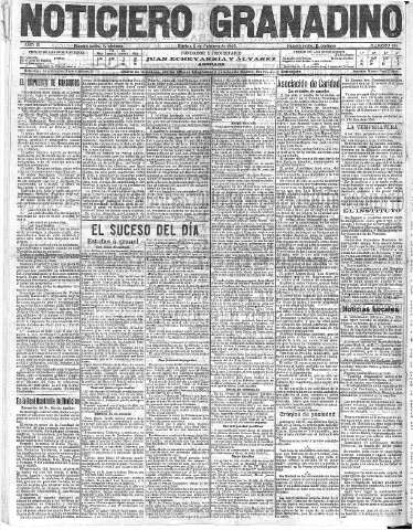 'Noticiero Granadino' - Año III Número 664  - 1906 Febrero 06