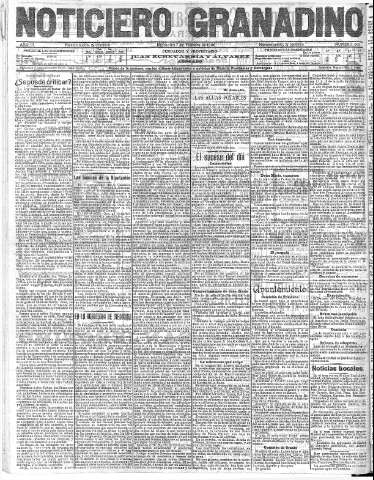 'Noticiero Granadino' - Año III Número 665  - 1906 Febrero 07