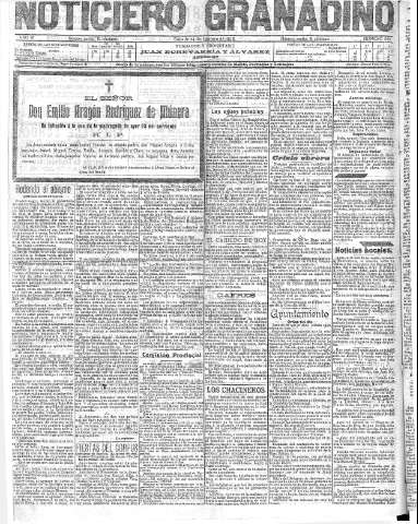 'Noticiero Granadino' - Año III Número 680  - 1906 Febrero 24