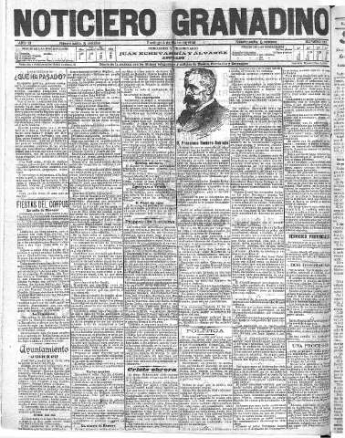 'Noticiero Granadino' - Año III Número 687  - 1906 Marzo 04
