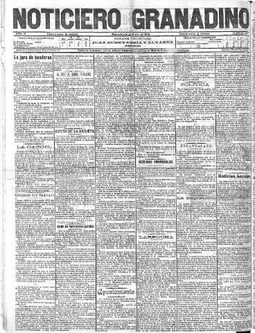 'Noticiero Granadino' - Año III Número 697  - 1906 Marzo 14