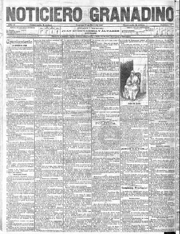 'Noticiero Granadino' - Año III Número 698  - 1906 Marzo 15