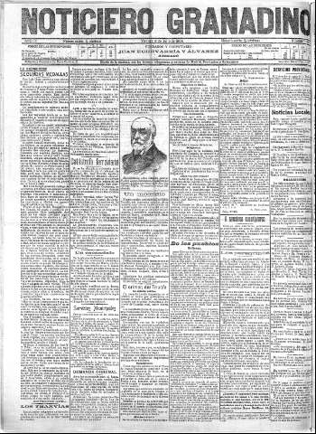 'Noticiero Granadino' - Año III Número 850  - 1906 Julio 06