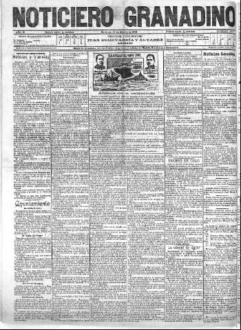 'Noticiero Granadino' - Año III Número 888  - 1906 Agosto 19