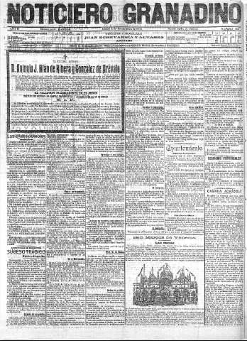 'Noticiero Granadino' - Año III Número 903  - 1906 Septiembre 06