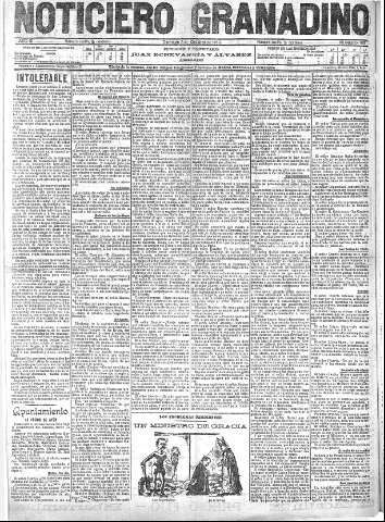 'Noticiero Granadino' - Año III Número 930  - 1906 Octubre 07