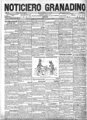 'Noticiero Granadino' - Año III Número 932  - 1906 Octubre 10