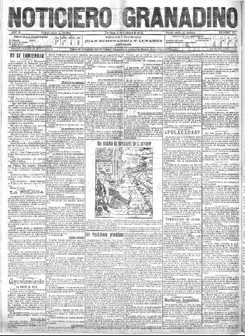 'Noticiero Granadino' - Año III Número 936  - 1906 Octubre 14