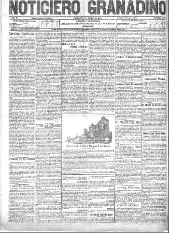 'Noticiero Granadino' - Año III Número 938  - 1906 Octubre 17
