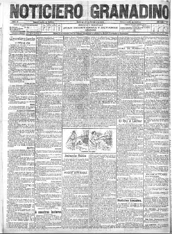 'Noticiero Granadino' - Año III Número 948  - 1906 Octubre 28