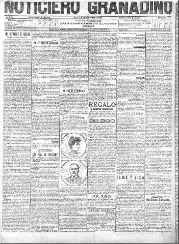 'Noticiero Granadino' - Año III Número 955  - 1906 Noviembre 06