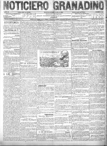 'Noticiero Granadino' - Año III Número 974  - 1906 Noviembre 28