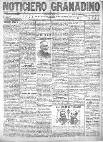 'Noticiero Granadino' - Año III Número 988  - 1906 Diciembre 14