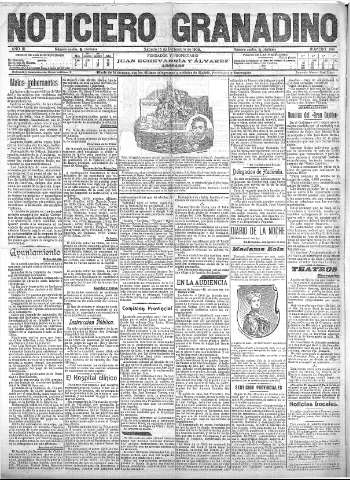 'Noticiero Granadino' - Año III Número 989  - 1906 Diciembre 15
