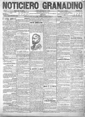 'Noticiero Granadino' - Año III Número 990  - 1906 Diciembre 16