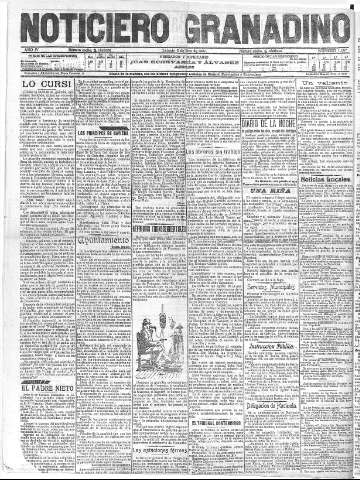 'Noticiero Granadino' - Año IV Número 1007  - 1907 Enero 05