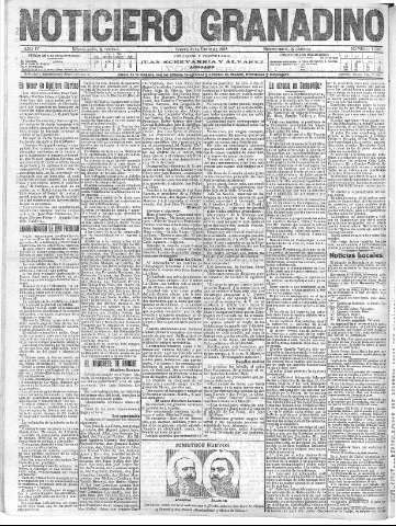 'Noticiero Granadino' - Año IV Número 1029  - 1907 Enero 31