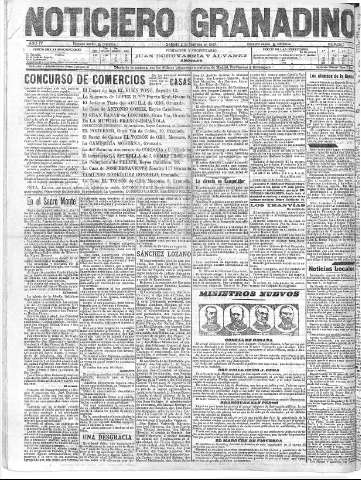 'Noticiero Granadino' - Año IV Número 1031  - 1907 Febrero 02