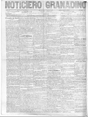 'Noticiero Granadino' - Año IV Número 1046  - 1907 Febrero 20