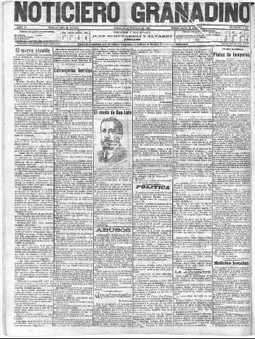 'Noticiero Granadino' - Año IV Número 1047  - 1907 Febrero 21