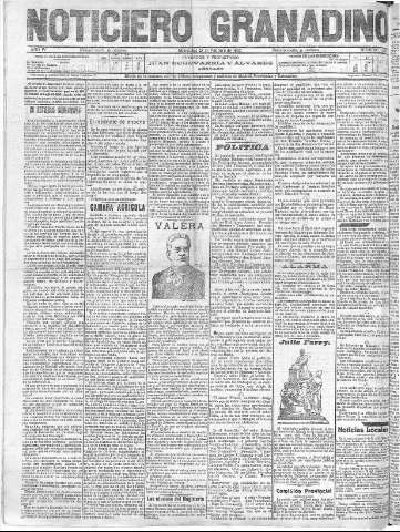 'Noticiero Granadino' - Año IV Número 1052  - 1907 Febrero 27