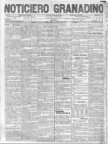 'Noticiero Granadino' - Año IV Número 1054  - 1907 Marzo 01