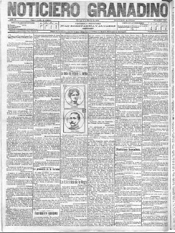 'Noticiero Granadino' - Año IV Número 1057  - 1907 Marzo 05