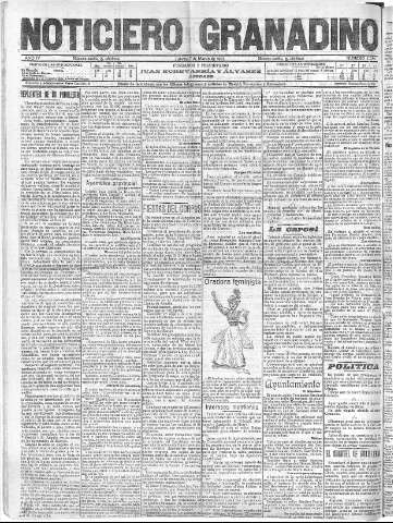 'Noticiero Granadino' - Año IV Número 1059  - 1907 Marzo 07