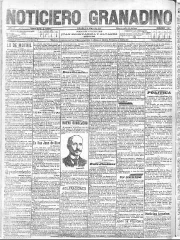 'Noticiero Granadino' - Año IV Número 1061  - 1907 Marzo 09