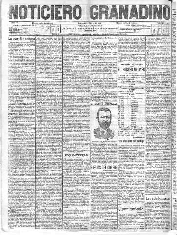 'Noticiero Granadino' - Año IV Número 1063  - 1907 Marzo 12