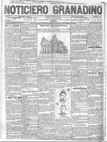 'Noticiero Granadino' - Año IV Número 1067  - 1907 Marzo 16
