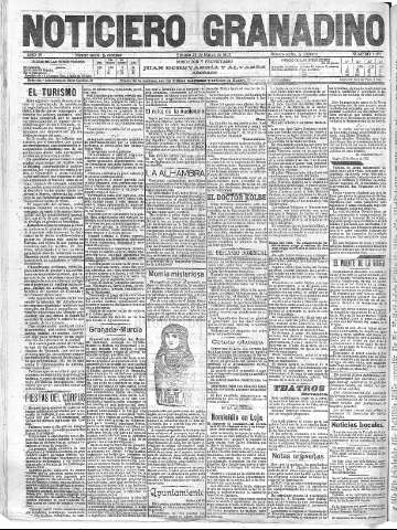 'Noticiero Granadino' - Año IV Número 1073  - 1907 Marzo 23
